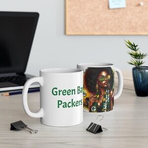 Packers Mug 11oz White Ceramic Drinkware Gift for Hot Beverage Lovers